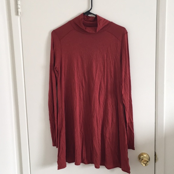 Free People burn orange turtleneck dress - Picture 2 of 3